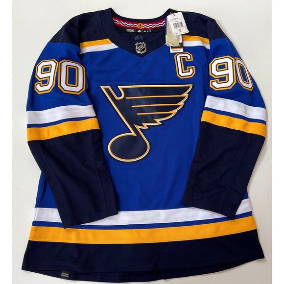 Adidas Hockey Jersey Authentic St. Louis Blues Ryan O'Reilly GT8158 Men Size 50. - Picture 3 of 13